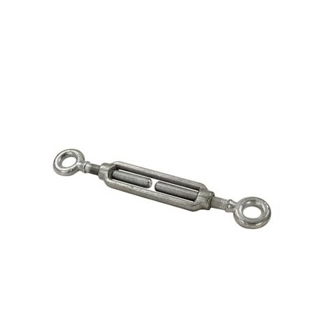 Tenditore a due occhi in ghisa lunghezza 187 - 289 mm filetto M12 diametro foro 17 mm