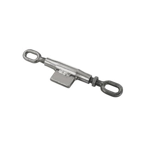 Manicotto per catene stabilizzatrici completo con piastrino saldato filettatura M22x2,5 con tiranti ad asola