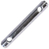 Perno terzo punto Cat 2 Lunghezza 254 mm diametro 25 mm con due fori diametro 12 mm