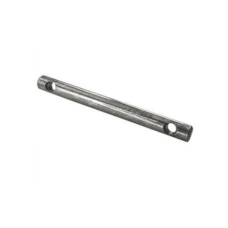 Perno per terzo punto lunghezza utile 163 mm diametro 19 mm con due fori diametro 12 mm