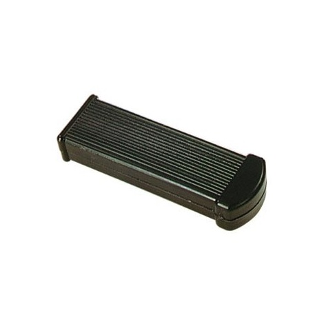 Manopola piatta rigata in PVC lunghezza 111 mm misura interna 30x15 mm