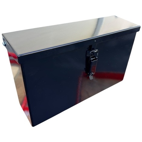 Cassetta porta attrezzi 300x90 H 175 mm nero lucido portalucchetto
