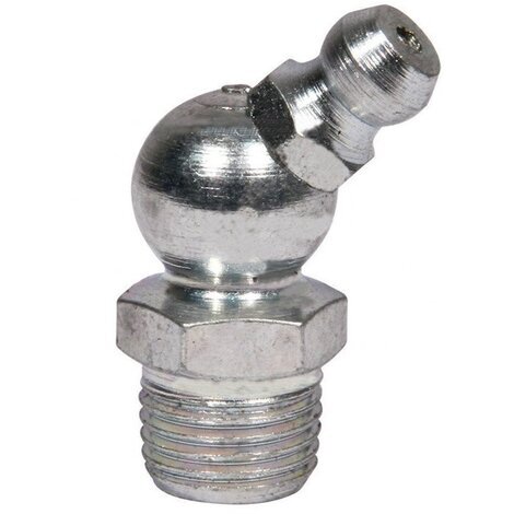 Ingrassatore idraulico 10x1 mm con beccuccio a 90�