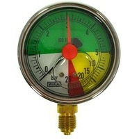 0 ÷ 5/25 bar - manometro cassa in inox - scala isometrica - misurazione - pressione