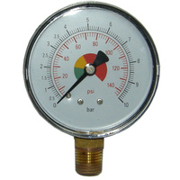 D. 50 mm manometro a secco 0-120 bar filetto 1/4