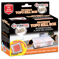 Contenitore  sicurezza  topicidi  +  esca  protemax - Gr  30  mm  145x138  h.mm  50