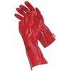 Guanto  pvc  rosso - Maglia  cotone  taglia  unica