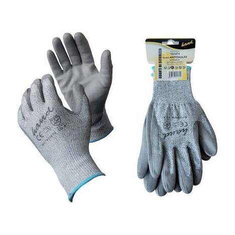 Guanto  poliuretano  grigio  hand - Maglia  pesante  sintetico  grigio    7