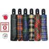 Ombrello pioggia mini scozzese - Pl/fibra 8 stecche automatico cm 108