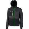 Felpa full zip + cappuccio galaxy u-power - Asphalt grey green l