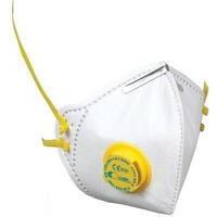 Mascherina monouso ffp3 nr d + valvola irudek - Bianca pieghevole busta singola cf=pz 10