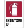 Targa  segnaletica  estintore - Pp  cm  20x30