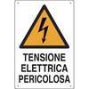 Targa  segnaletica  tensione  elettrica  pericolosa - Pp  cm  40x60