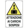 Targa  segnaletica  carichi  sospesi - Pp  cm  40x60