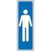 Targa  segnaletica  adesiva  uomini - Vinile  cm  15x5