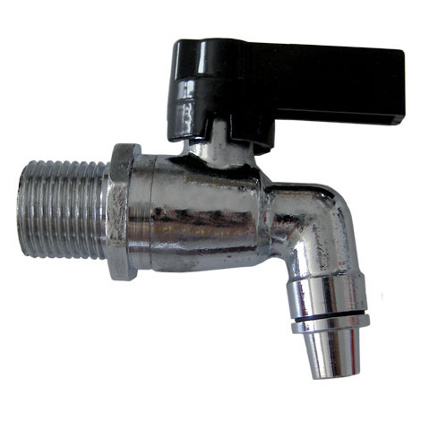 Rubinetto curvo 1/2'' sfera pro con beccuccio - leva in metallo