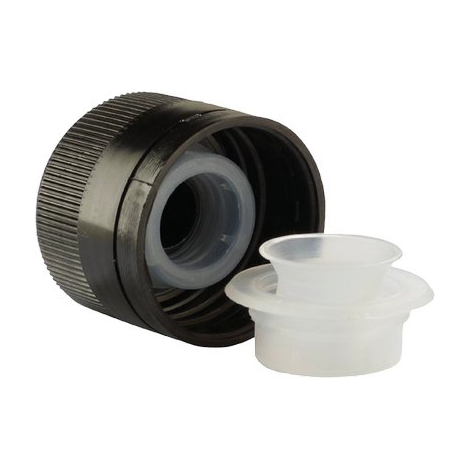 Tappo a vite + salvagoccia plastica - Mm 31,5