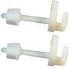 Cerniere sedile wc nylon - Bianco cf=pz 2