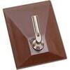 Gancio  adesivo  metalgancio  pronty - Base  plastica/gancio  metallo  cf=pz  2  marrone