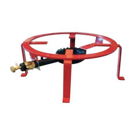 Fornellone  tondo  bruciatore  ghisa - Acciaio  piatto  vern  cm  50