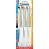 Coltello  tavola  super  de  luca - Manico  plt/inox  cm  11  cf=pz  6  colori  assortiti