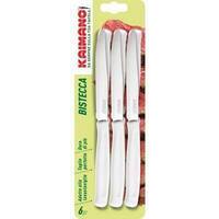 Coltello  bistecca  dinamik  kaimano - Manico  plt  bianco/inox  cm  11,5  cf=pz  6