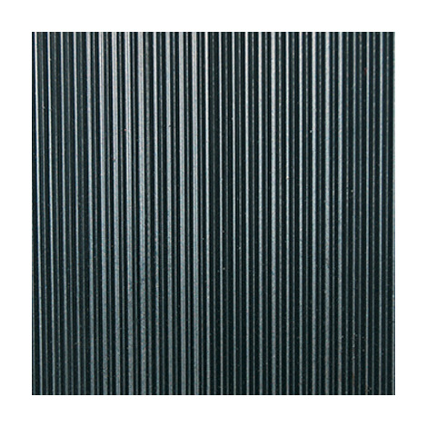 Copri  pavimento  gomma  millerighe - Nero  mm  3,0  h.cm  125  mt  15