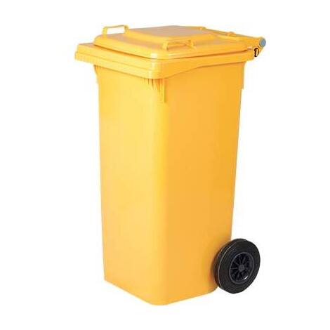 Bidone  immondizia  green  240  +  ruote  ics - Giallo  lt  240  cm  72x58  h.cm  106