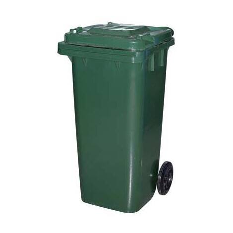 Bidone  immondizia  green  120  +  ruote  ics - Verde  lt  120  cm  55x50  h.cm  94