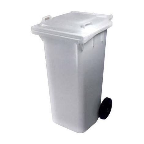 Bidone  immondizia  green  120  +  ruote  ics - Bianco  lt  120  cm  55x50  h.cm  94