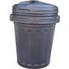 Bidone  immondizia  +  coperchio  a  vite - Nero  lt  70  cm  45  h.cm  62