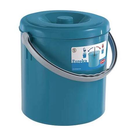 Pattumiera  immondizia  eureka  stefanplast - Blu  lt  15  cm  27  h.cm  29