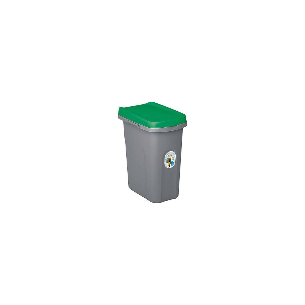 Pattumiera immondizia eco system stefanplast - Verde lt 15 cm 33x22 h.cm 41  2310665