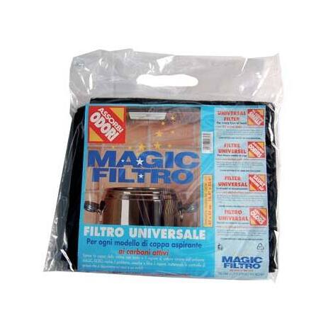 Filtro  x  cappa  aspirante  carboni  attivi  magic - Nero  cm  47x57