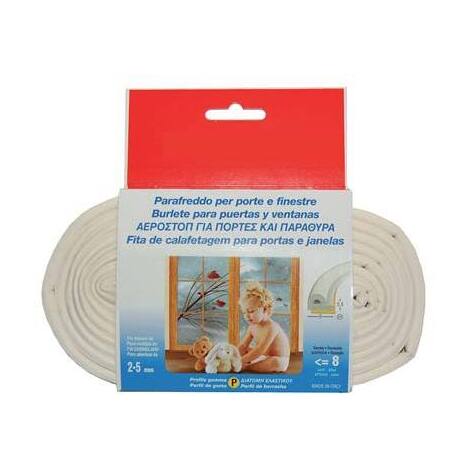 Parafreddo  geko  strip  profilo  p - Gomma  epdm  espansa  bianco  mt  6
