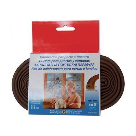Parafreddo  geko  strip  profilo  p - Gomma  epdm  espansa  marrone  mt  6