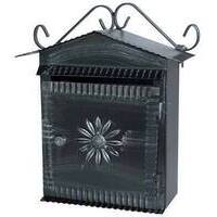 Cassetta posta margherita plus - Acciaio vern nero/argento mm 220x80 h.mm 340