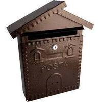 Cassetta  posta  casetta  700 - Acciaio  vern  nero/rame  mm  280x90  h.mm  350