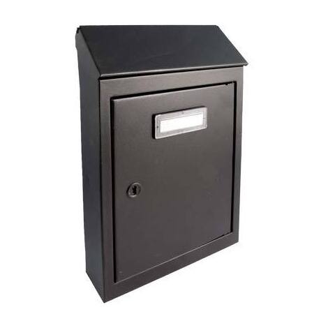 Cassetta  posta  tradizione  egizia  mini - Acciaio  vern  nero  mm  175x50  h.mm  260