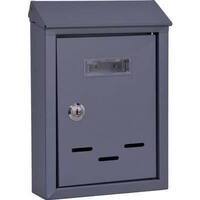 Cassetta posta tradizione + cilindro mini - Acciaio vern grigio 175x50 h 260