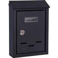 Cassetta posta tradizione + cilindro mini - Acciaio vern nero 175x50 h.260