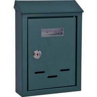 Cassetta posta tradizione + cilindro maxi - Acciaio vern verde 200x60 h.300