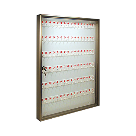 Bacheca  porta  chiavi  alubox - Alluminio  bronzato  chiavi  96  mm  550x50  h.mm  730