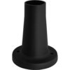 Base  x  lampione  globo - Abs  nero  h.cm  18