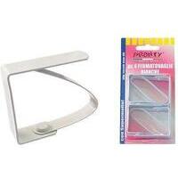 Fermatovaglie a molla pronty - Verniciato bianco cf=pz 4