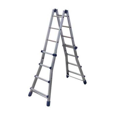 Scala telescopica briko blu facal - Alluminio h.cm 120/400 pioli 4+4