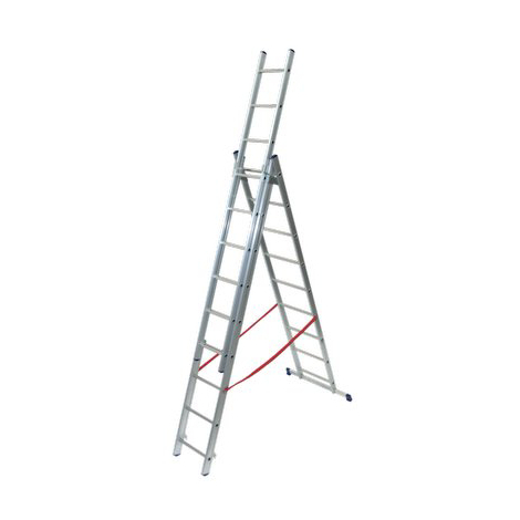 Scala parallela 3 rampe stilo facal - Alluminio en 131 h.cm 247/594 pioli 3x 9