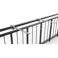 Stendino pieghevole x ringhiera 713 minutex - Acciaio zincato cm 58 cf=pz 2