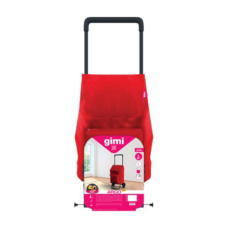 Carrello portaspesa argo new gimi - Rosso cm 37x33 h.cm 96