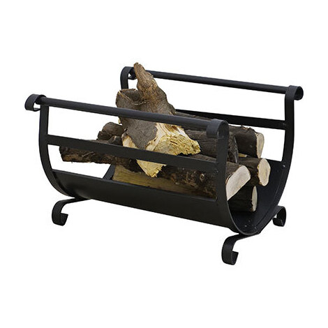 Portalegna  manico  doppio - Acciaio  vern  cm  40x35  h.cm  29